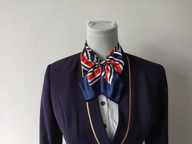 高速公路领花浙江收费站蝴蝶结服务区职业装丝巾围巾