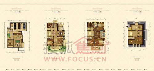 杭州溪上玫瑰园5居/5室3厅3卫 473平米 户型图