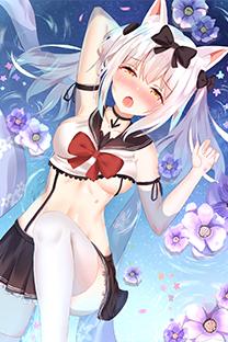  二次元动漫萝莉美女性感插画图片手机壁纸