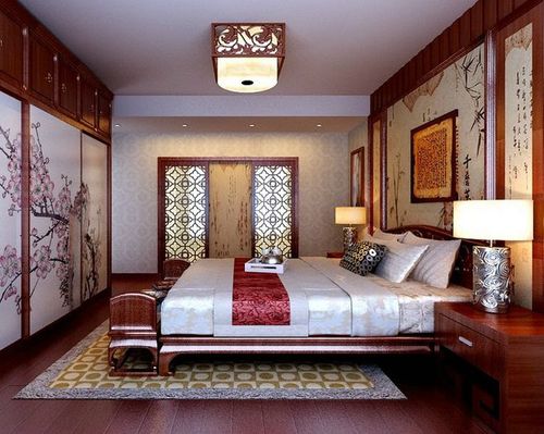 古典艺术设计中式卧室装修效果图