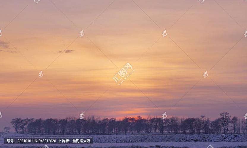 冬天的日出