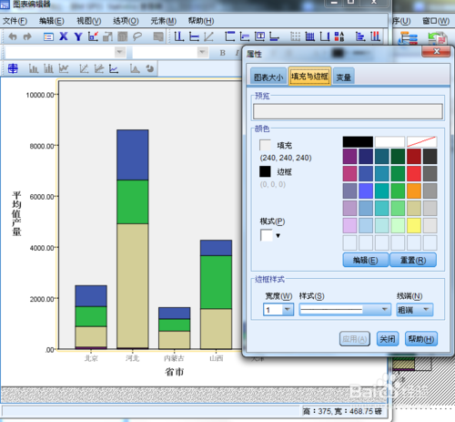 spss绘制堆积面积图方法步骤