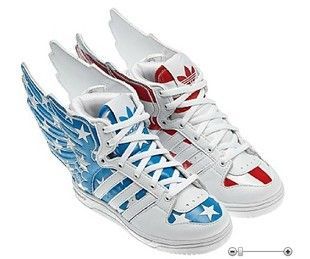 英国 原盒adidas阿迪达斯三叶草 js wings 双色翅膀童鞋