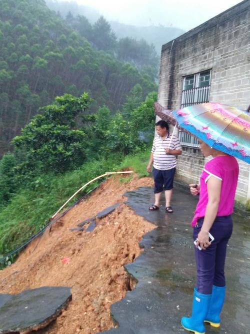 藤县大黎镇花洲村洪灾情况
