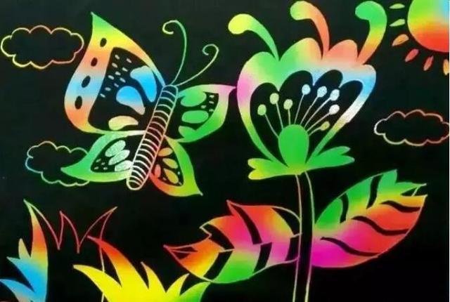 国庆节刮画图片2