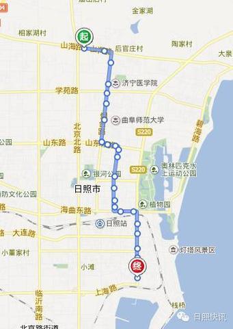 日照最全公交车路线图有了它想去哪都行