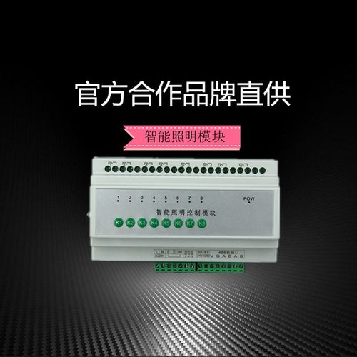 远程灯控 应急模块 智能照明模块场景控制 ac220v 内置电源 16a 路 8