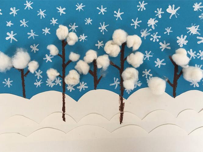 棉花朵朵创意无限~济源市天坛路幼儿园创意美术