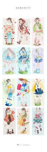 十二月拟人动漫少女图