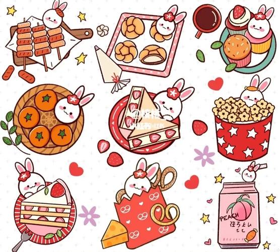 美味甜品简笔画～_甜品_简笔画_人文_绘画