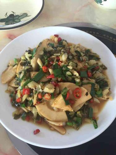 江西广丰农家菜-"好久没吃辣的了,想了很久的广丰菜,.