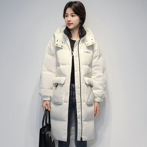 2020年羽绒服流行女款,2020年新款羽绒服女款 鸭鸭2020年新款羽绒服女中长款长过膝休闲宽松连帽大