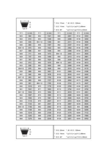 标准三角带尺寸表711a三角带.doc