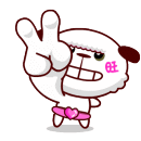 绵阳呲牙剪刀手gif动图_动态图_表情包下载_soogif