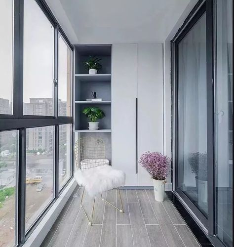 阳台要出彩,柜子一定别乱装,学人家这样的设计!