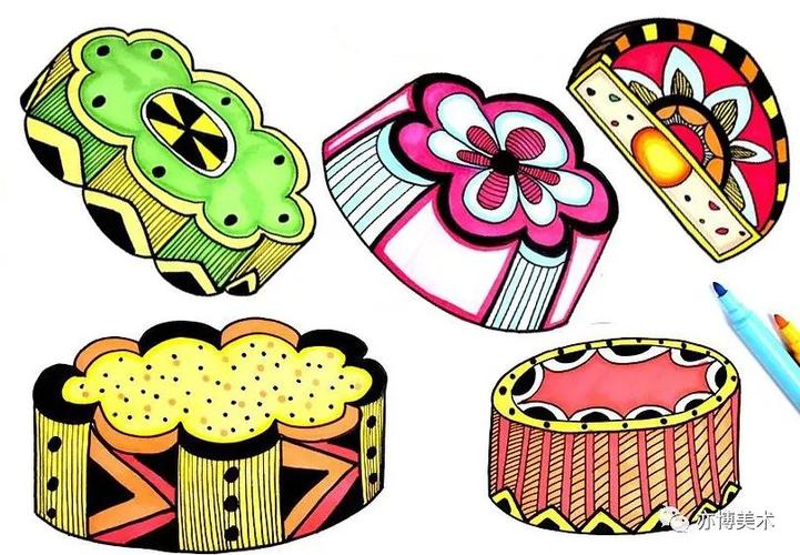 【线描马克笔创意手绘】好好吃的中秋月饼哟!