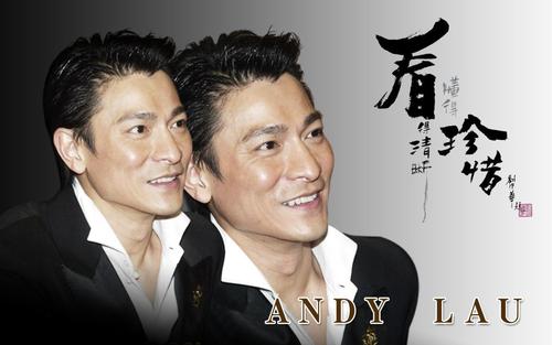 刘德华高清桌面壁纸之灰色帅气