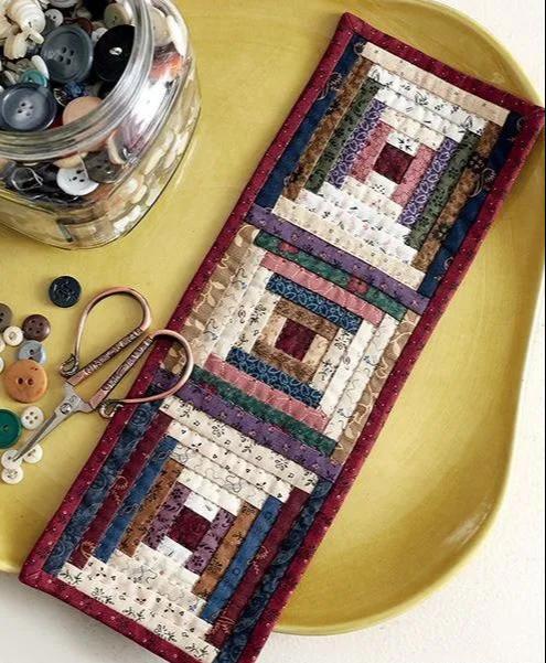 diy手工布艺拼布,再碎再小的布料都能做,越碎越精致