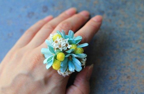 戒指花【乾燥花系列】夏日雏菊