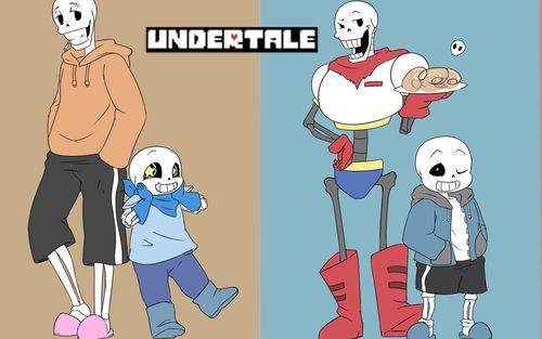 undertale传说之下part4呆萌的中二病骷髅