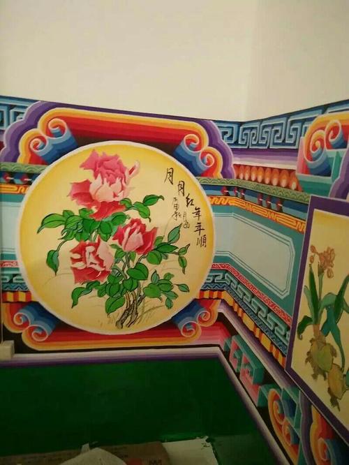山西朔州鹏翔艺术古建彩绘 《炕围画》制作专栏 罗文亮13097642703