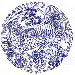 中国古代青花瓷传统图案及寓意三