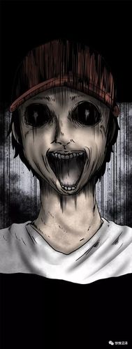 人性恐怖漫画手指方向山路边站着的诡异男孩