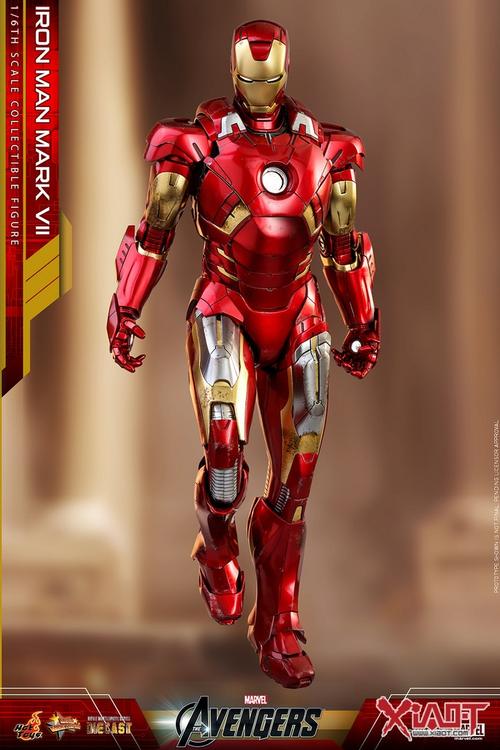 hot toys《复仇者联盟》钢铁侠马克7 1/6 比例合金人偶作品