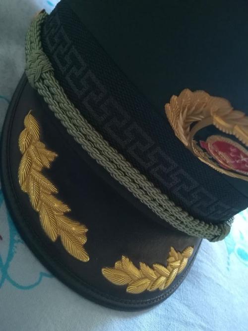 自己收藏的一顶武警大檐帽