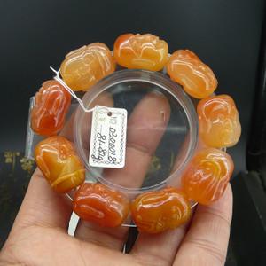 水草花黄龙玉手串