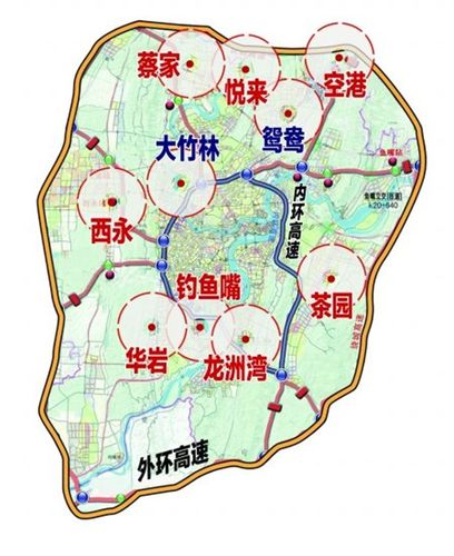 重庆主城公租房分布图