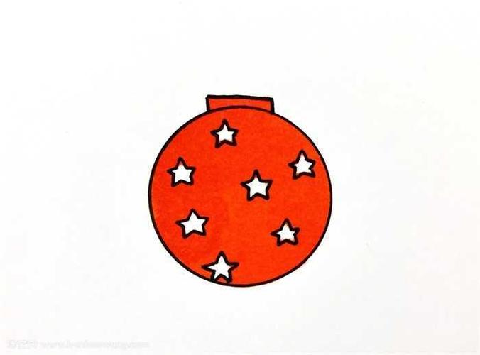 圣诞彩球简笔画怎么画?