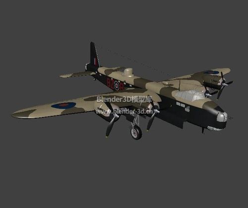 斯特林式轰炸机blender模型