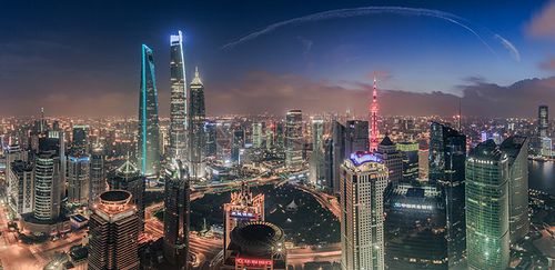 陆家嘴上海陆家嘴全景背景