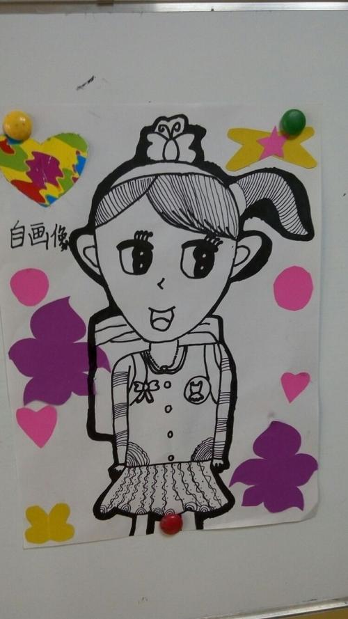 我的自画像,这是我的卡通形象哦