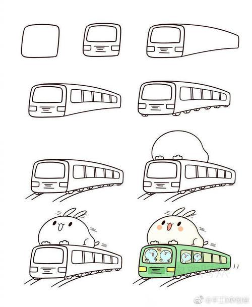六种交通工具简笔画
