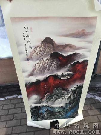张大千再传弟子张若古的大千四绝