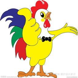 公鸡头饰简笔画