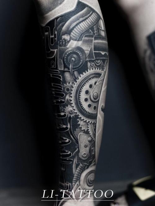 全腿花腿纹身图案大全