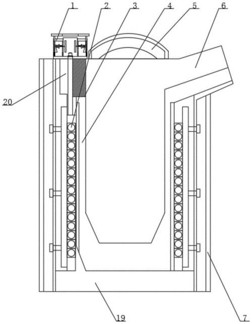 一种中频炉干型砂筑炉的制作方法