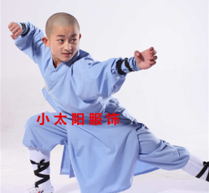 新款 六一少林寺武僧练功服装 成人和尚演出服饰 小和尚练武服