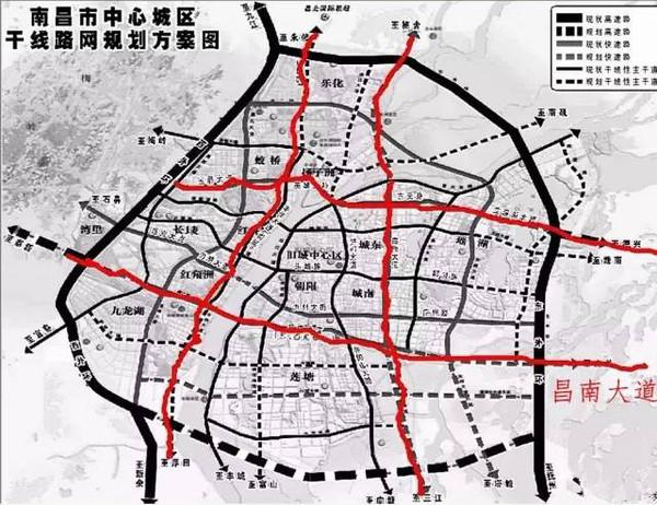 改造后的昌南大道采用城市快速路技术标准 主线设计速度为每小时80