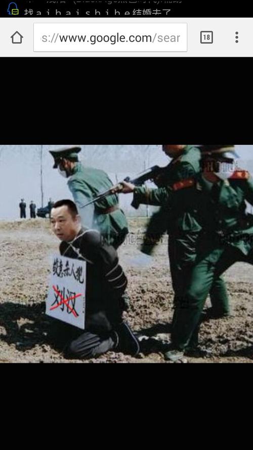 犯罪枪毙现场图