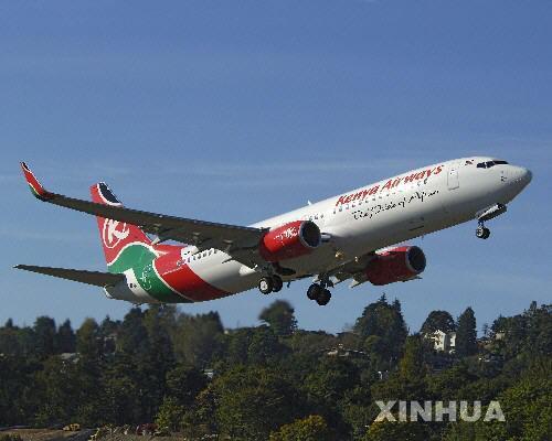资料图片:肯尼亚航空公司波音737-800客机