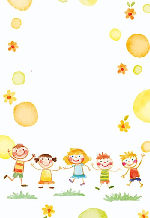 > 幼儿园卡通背景素材