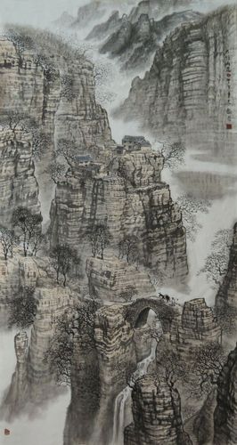 程艳昌国画太行山水欣赏一