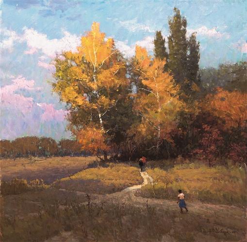 新丝绸之路——俄罗斯,乌克兰艺术大师油画专场  2093  秋天