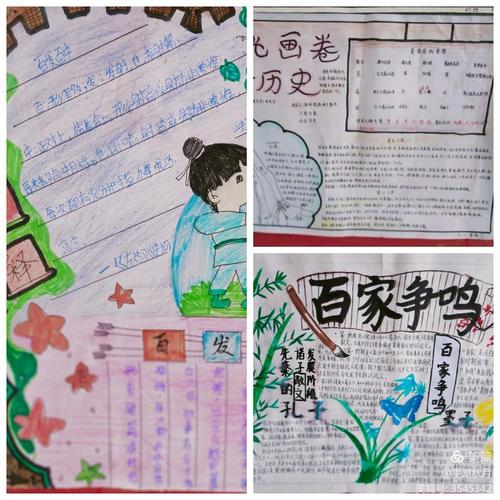 阅读先秦历史,传承中华文化 ———七年级历史手抄报