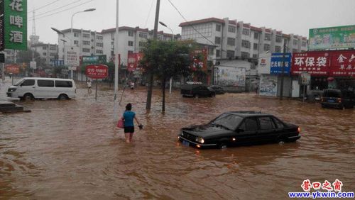大石桥:昨日暴雨带来的不便!