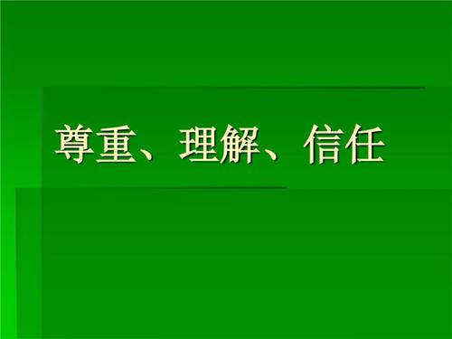 相互尊理解信任.ppt 31页